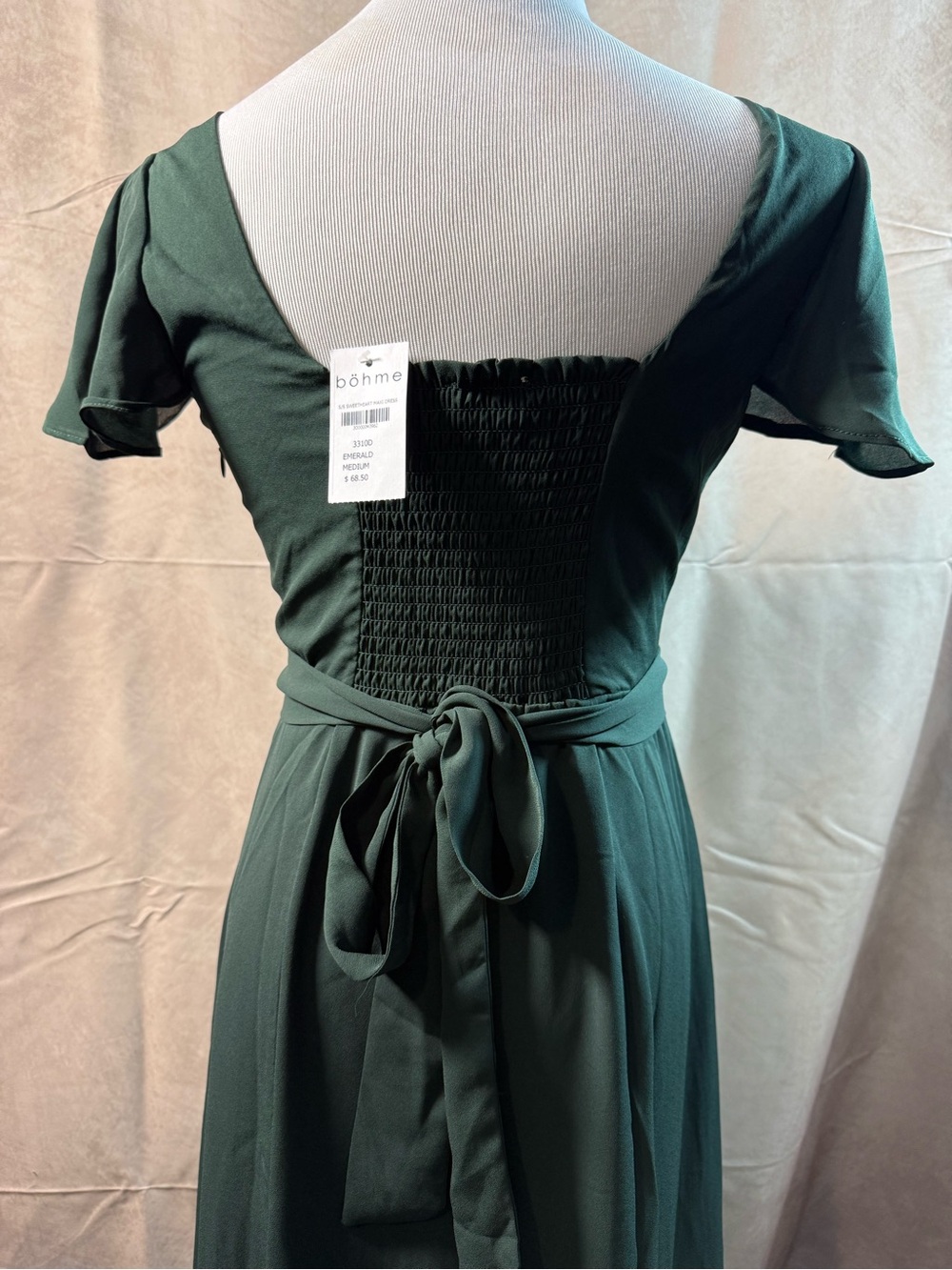 43-bohme Deep Green Square-Neck Maxi Dress - Picture 4 of 6